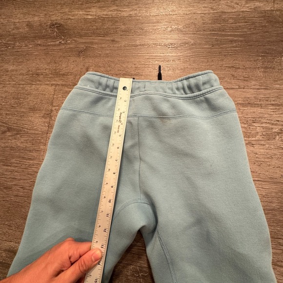 Nike Tech Joggers Girls Medium Blue Fleece Joggers 24x22‎ Drawstring Logo Lounge - Picture 11 of 14